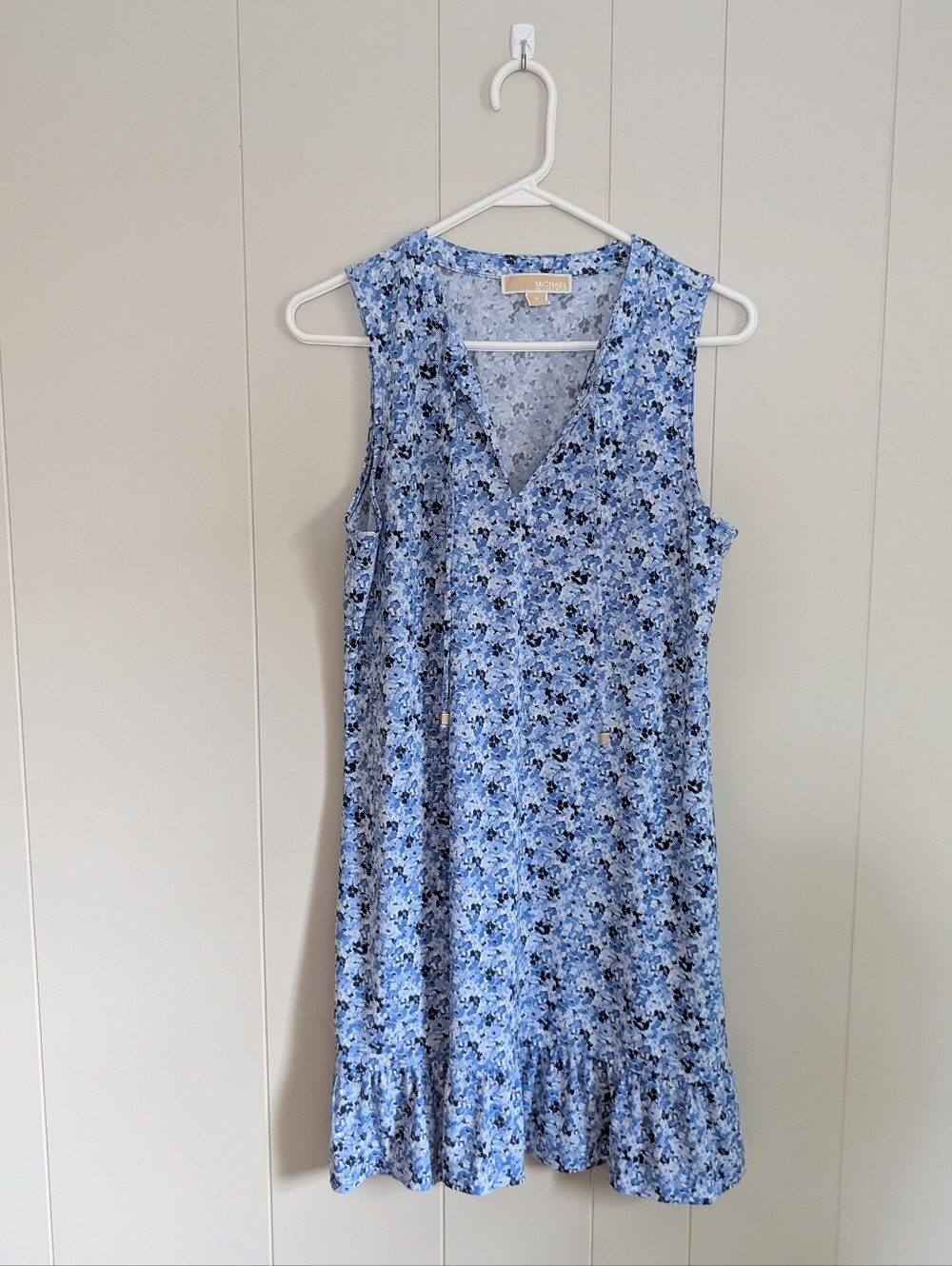 Michael Michael Kors Women's Blue Floral Dress Size Medium